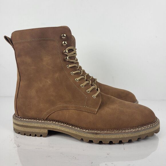 Madden Men's M-elvann Combat Boot Tan Brown Size 12 - Picture 3 of 14